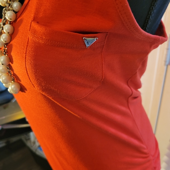 Guess Bodycon Ruched Racer Back Dress - Picture 3 of 8